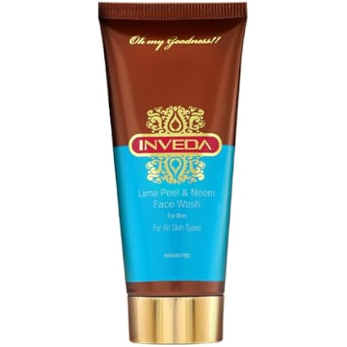 Inveda LIME PEEL AND NEEM FACE WASH, 100ML - Image 1